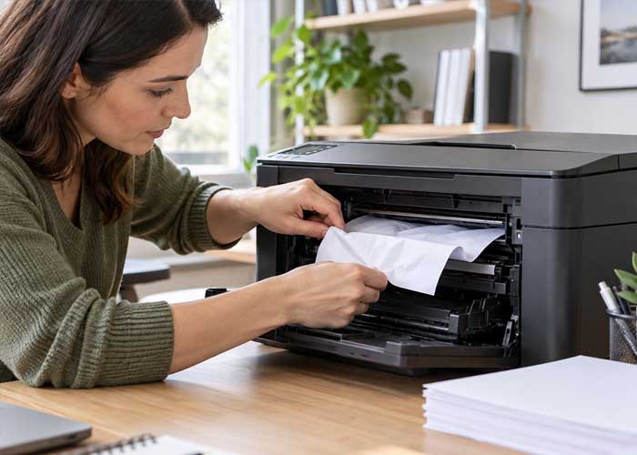 آیا خودم می توانم مشکل گیر کردن کاغذ پرینتر را حل کنم؟